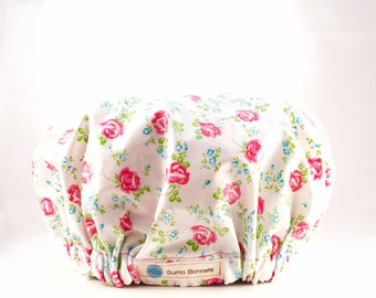 Pink Floral Luxury XL Shower Bonnet