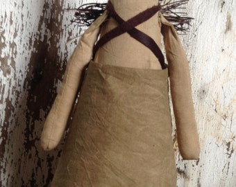 Primitive Angel doll OR tree topper SIMPLE