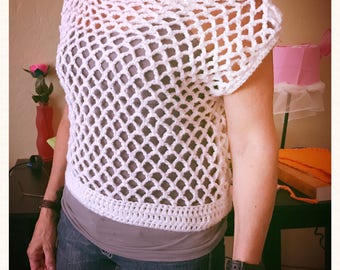 White shirt made in Crochet