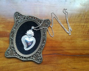 Ex voto or Votive Heart Necklace