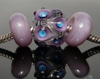 Handmade lampwork Big Hole Beads set