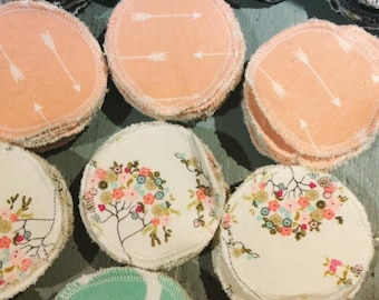 Reusable Cotton Rounds, Reusable Cotton Pads, Reusable Facial Rounds, Reusable Face Pads, Facial Rounds, Cotton Pads, Zero Waste