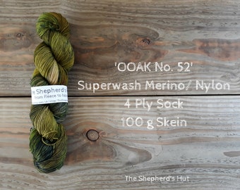 Superwash Merino/Nylon 75/25 Sock yarn 100 g OOAK No. 52