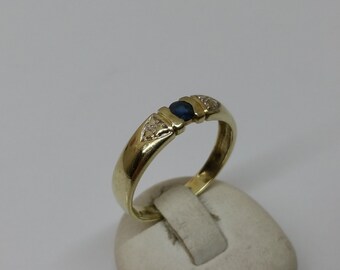 585 gold ring Sapphire design 18.3 mm GR185
