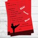 Karate Printable Birthday Party Invitation