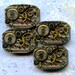 1/2" x 3/4", 4 IDENTICAL little watch movements, stars, best price, jewelry art, steampunk, vintage, watch parts, JunqueTreasures, WM13
