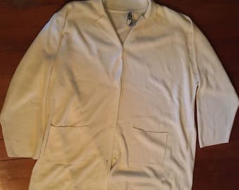 3XL White Vintage Sweater