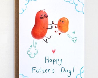 Fathers Day Card, Thanks Dad Card, Card for Dad - "Happy Farter's Day"