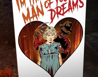 Freddy Krueger Nightmare on Elm Street Valentines Day Card