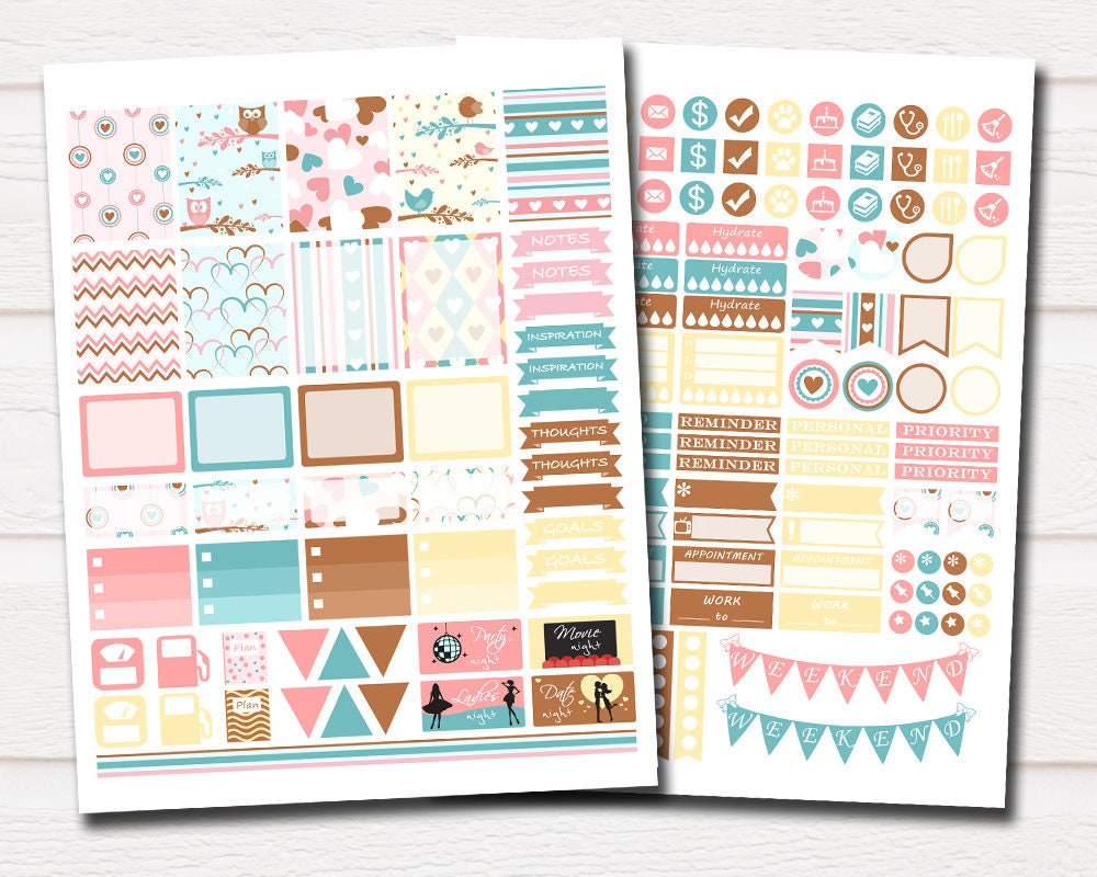 pastel planner stickers cheap planner stickers weekly