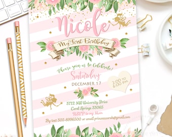 Fairy Invitation, Fairy Party Invite, Magical Fairy Party, Fairy Garden, Whimsical Invitation, Floral Fairy Invitation, Fairy Invite Digital