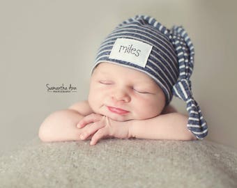 Baby name hat, Newborn hat, knot hat, baby hat, hospital hat, sleepy cap, baby name hat, twin hats, basic beanie,personalized baby hat