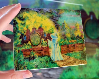 Hobbit Home on Mini canvas print