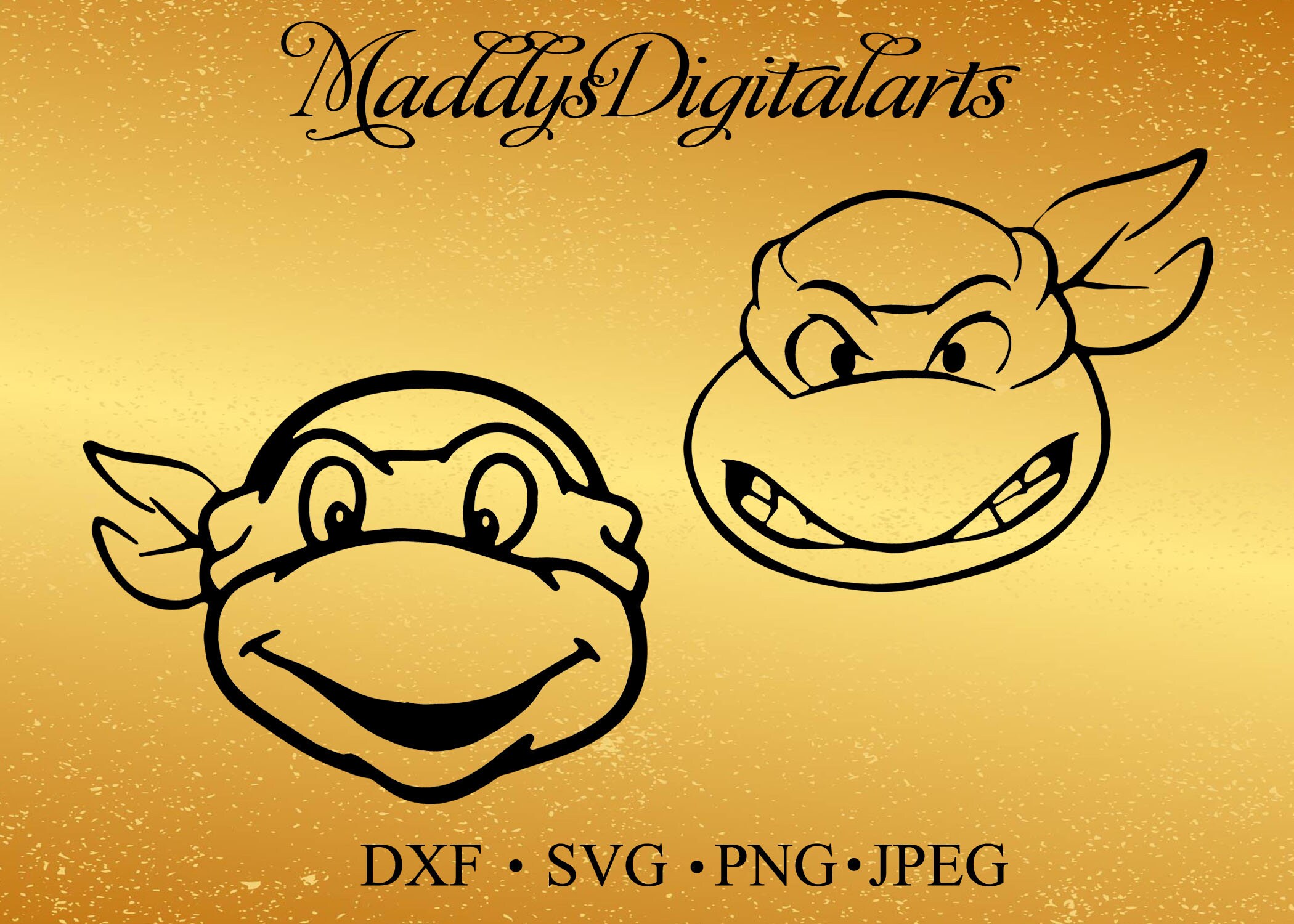 Teenage Mutant Ninja Turtles SVG DXF Png Eps Vector Cut Files