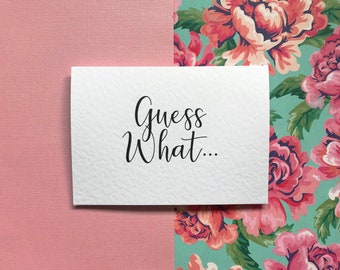Guess What Surprise Destination/Holiday Card