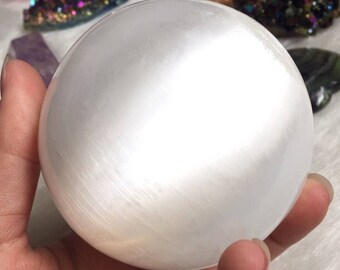 Large Selenite Sphere//Selenite Crystal Ball