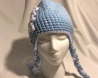 Blue snow flake