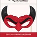 Devil Mask Printable Devil Mask Prop Halloween Props