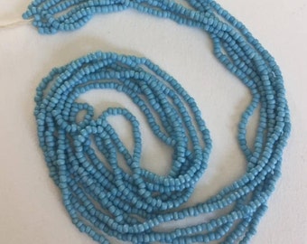 Vintage European Micro Seed Beads - BLUE