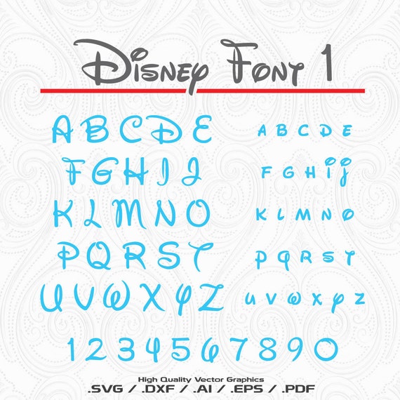 Free Free 276 Disney Svg Font SVG PNG EPS DXF File