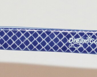 DreamCut Blue and White Checked Expert Slant Tweezers