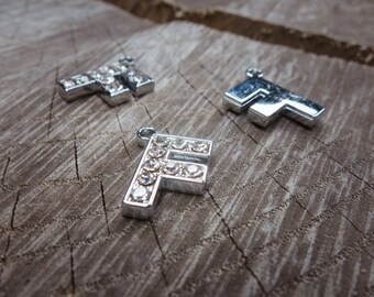 Letter F Pendant Charms ~1 pieces #100594