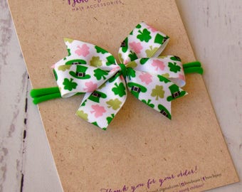 St. Patrick's Day Hair Bow,PICK PATTERN,Hair Bows,Baby Hair Clips,Girls Hair Bows,Clippies,Toddler Bow,St. Patrick's Day Party/Favor,Irish