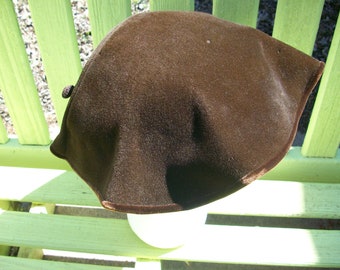 Dolly Madison Chocolate Brown Hat with matching Hatpin