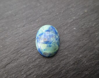 Azurite: 1 cabochon 14 mm * 10 mm