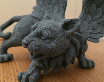 Gargoyle, Irish Gargoyle, Lion Gargoyle, Winged Gargoyle, Cat-like Gargoyle, Gothic, Fearsome Gargoyle,