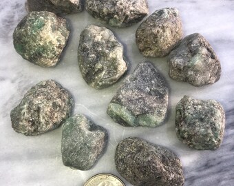 Raw Emeralds - Crystal - Gems - Rough Stone - Bulk Stone - Bulk Crystal - Healing Stones - Healing Crystals - jewelry -lapidary -raw- gems