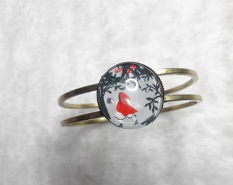Bangle Bracelet bronze little Red Riding Hood