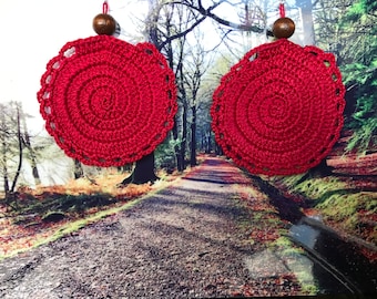 Crochet earrings dangle and drop