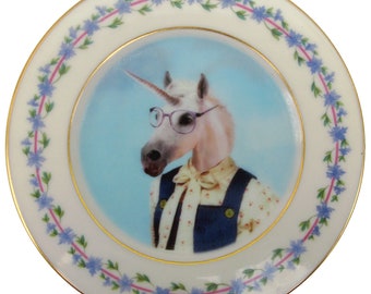Missy Van Horne the Unicorn Plate 6.25"