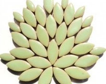 Petal Ceramic Mosaic Tiles - Peppermint - 50g (approx. 50 petals) (1.75 oz)