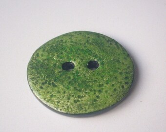 Large button handmade 4 cm - polymer clay
