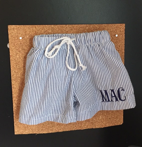 Boys Swimsuits- seersucker and gingham