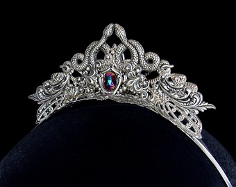 Snakes Tiara - Medusa - Gorgon - Headdress - Gothic - Dark Fantasy - SnakeLady - Diadem - Reptile - Mythical - Gothic Chic - Mystic - Witchy
