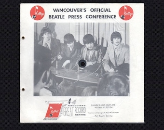 Kelly's 1964 Beatles Flexi Disc - Vancouver's Official Beatle Press Conference