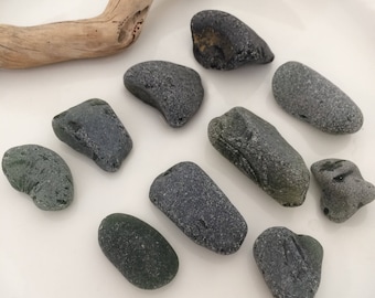 Olive Green Sea Glass, Jewelry Grade, Jewelry Supplies, Loose Gemstones, Bulk Sea Glass, Frosted Sea Glass, Sea Glass Mix, Pendant Sized