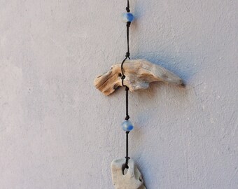 Hag Stone Hanging Holy Stone Dotted glass Wiccan Evil Hag Stone Hanging Holy Stone Dotted glass Wiccan Evil