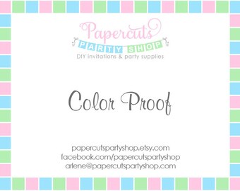 Color Proof - Please see item details