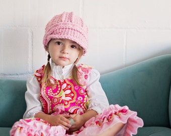 5 Sizes Pink Blossom Hat Baby Hat Baby Girl Hat Toddler Hat Toddler Girl Hat Womens Hat Crochet Hat Light Pink Buckle Beanie Winter Hat