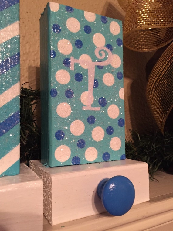 Frozen Inspired Stocking Holder with Initial