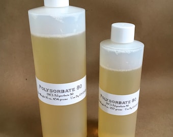 1lb- POLYSORBATE 80, Emulsifier, Co-Surfactant, 16 oz, Two Wild Hares
