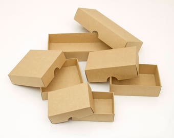 10Pcs Kraft paper packaging box, Gift Boxes, Paper box, Wedding Gift Box