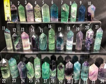 Crystal Points Fluorite Crystal Points Rainbow Fluorite Crystal Tower Rainbow Fluorite Point Polished Fluorite Stone Crystal Generator