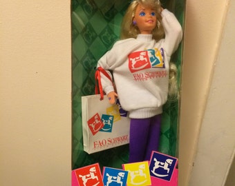 1994 FAO Schwarz Shopping Spree Barbie Free Shipping