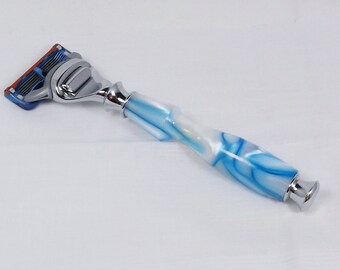 Handcrafted Acrylic Razor Handle for Gillette Fusion/Mach3/DE Safety Razor
