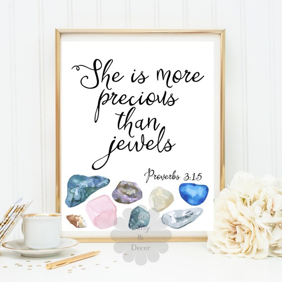 Proverbs 3:15 She is more precious than jewels Bible verse